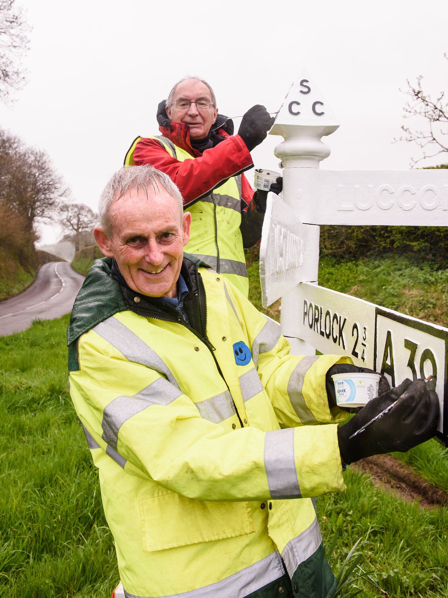 Exmoor signpost restoration