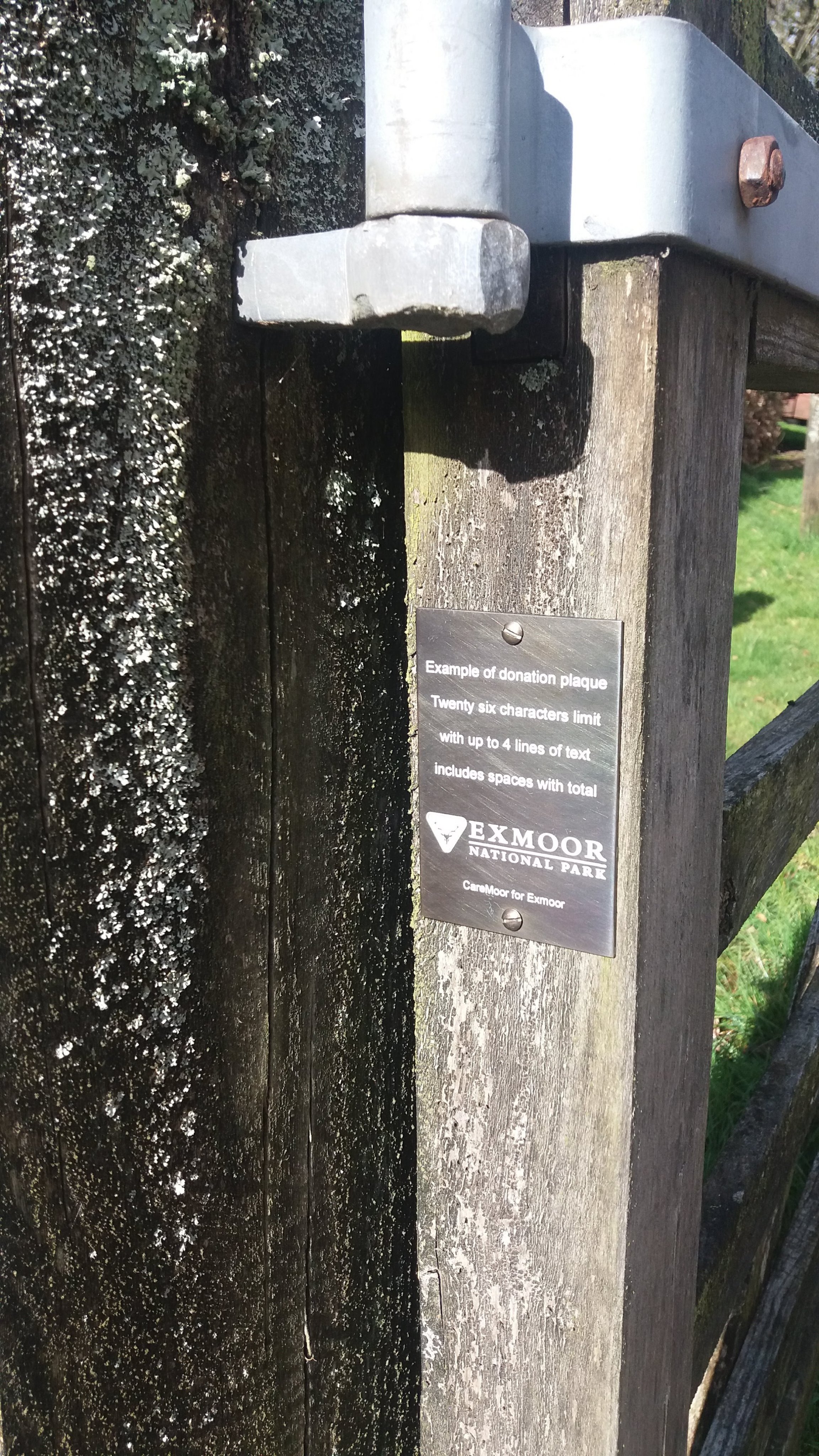 Donate a gate plaque