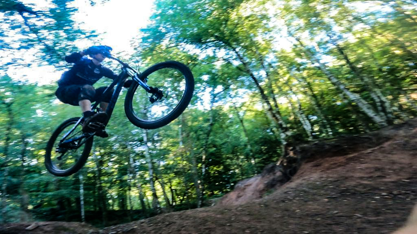 Mountain Bike jump Exmoor