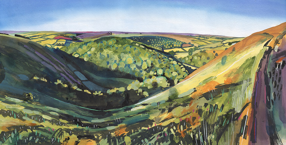 Doone Valley on Exmoor by Leo Davey