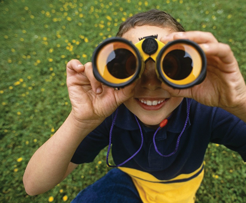 Photo of boy with binoculors