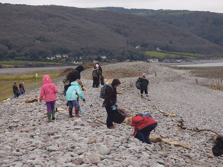 Photo of a beach clean